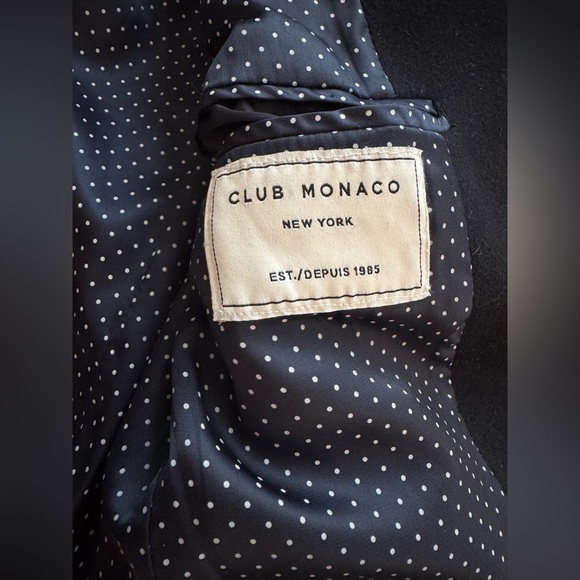 Men’s Club Monaco Wool Coat - excellent condition size 38 - Picture 9 of 13